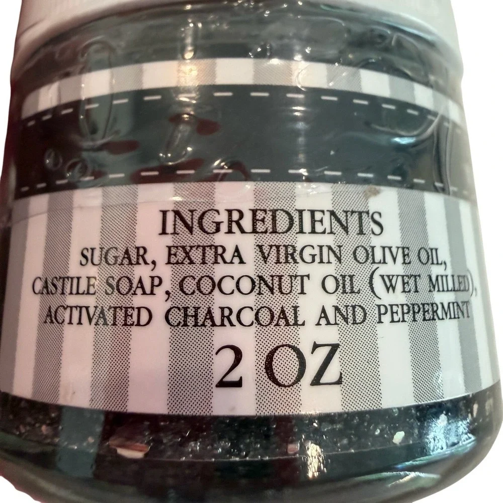 Hunter Brookes Skin Dirt Activated‎ Charcoal Sugar Scrub - Peppermint - 2 OZ.